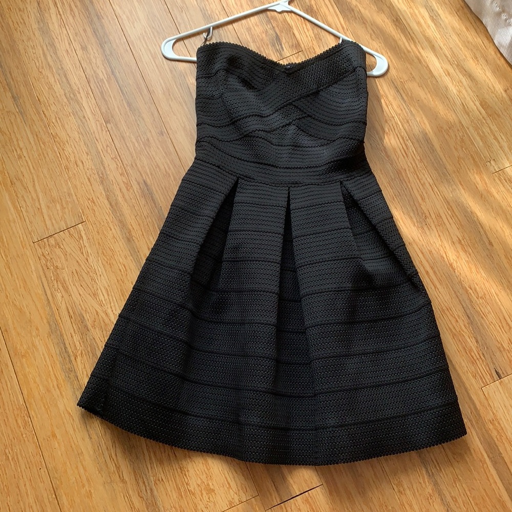Express pleated structured a line dress. Small